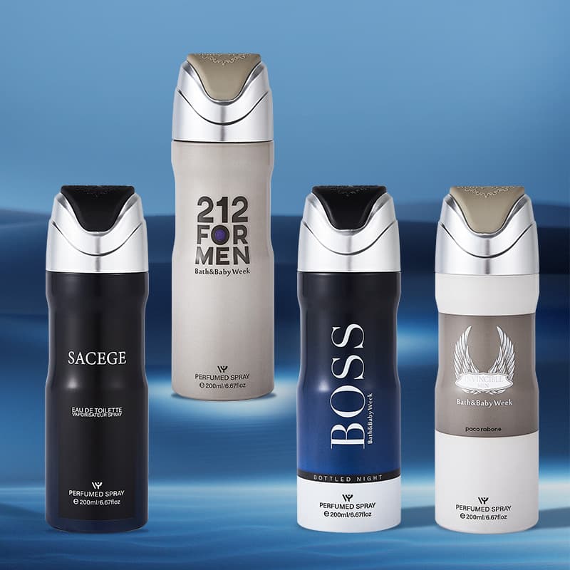 Foreign Trade Brand Men's Perfume Antiperspirant Body Spray 200ML Long-lasting Fragrance Light Fragrance Arabian Bestseller