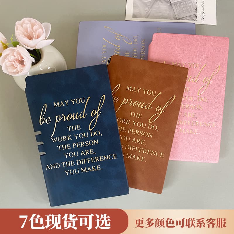 Cross-Border Custom Pocket Notebooks Amazon Temu Leather-Bound Planner A6 Notepad Wholesale in Stock