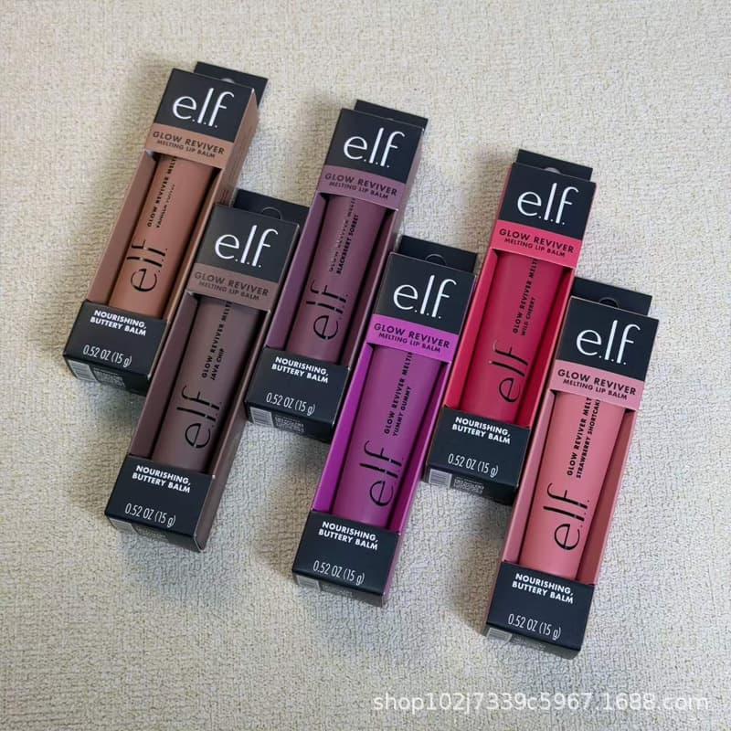 e.l.f Glow Reviver Melting Lip Balm Tinted Scented Lip Balm Lip Gloss