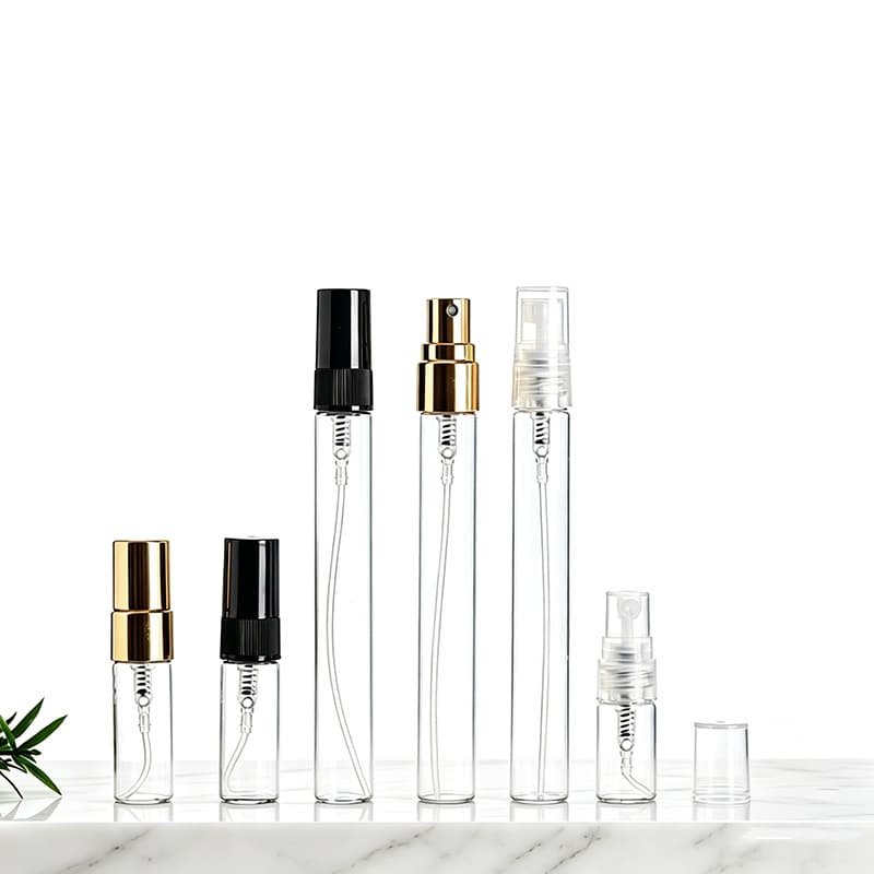 Perfume Refill Bottle 10ml 5ml, Glass Perfume Bottle Empty, High-End Spray Bottle, Travel Portable Cosmetic Bottle