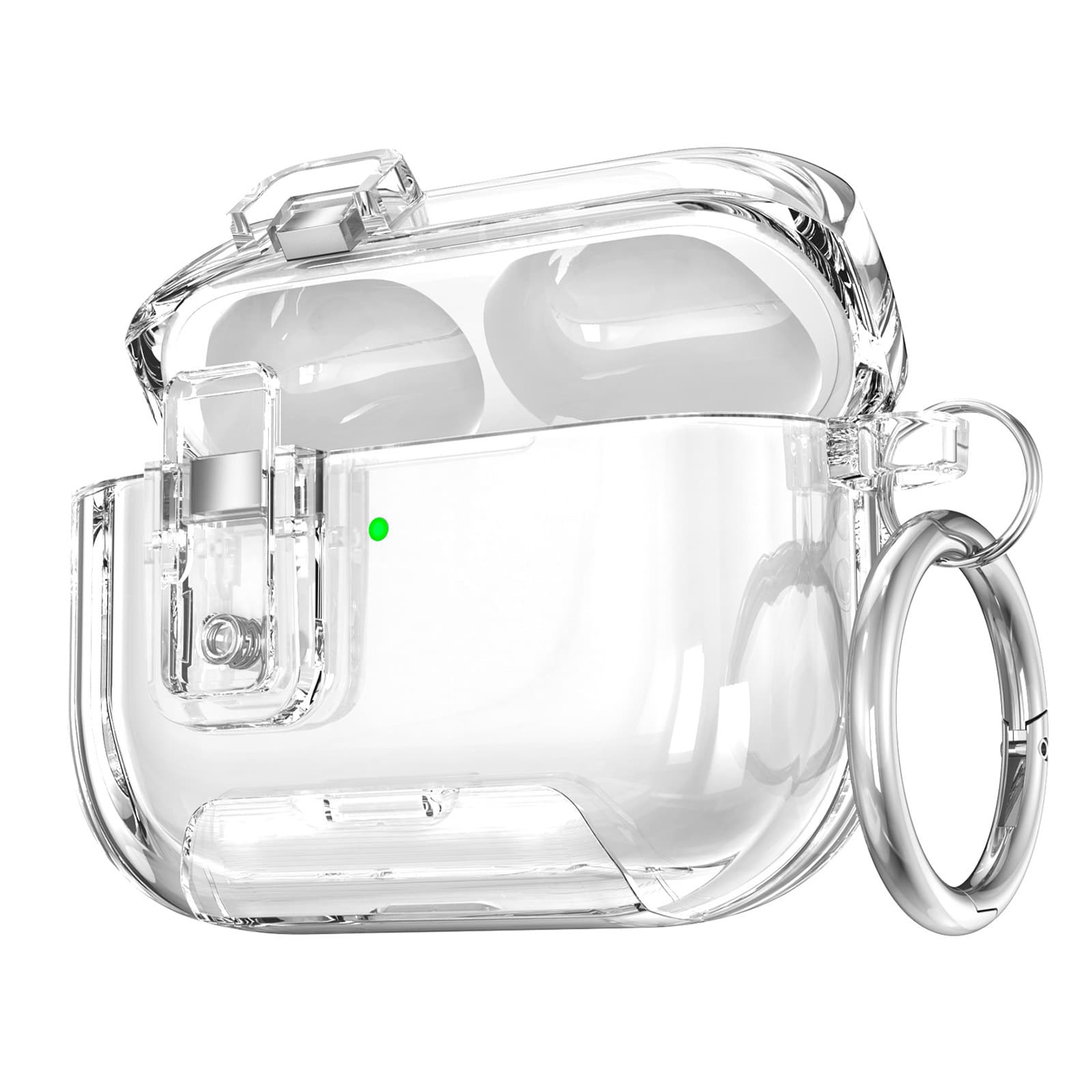 Stand: AirPods Pro3 Earphone Case, Soft TPU, Compatible with Apple AirPods 4th Gen Protective Case, Transparent