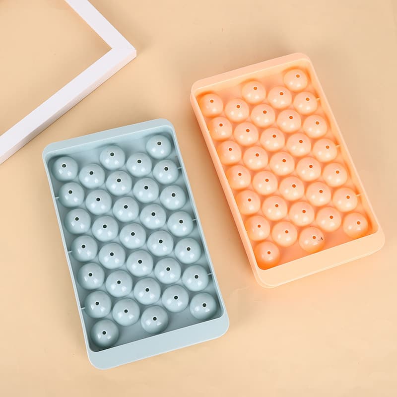 33-Cell Ice Cube Tray New DIY Round Ice Ball Mold Ice Maker Factory Direct Supply