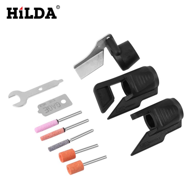 Electric Grinder Chamfering Accessories Knife Sharpening Tool Electric Grinder Chainsaw Tool 2-in-1 Sharpening Combo Set Wholesale