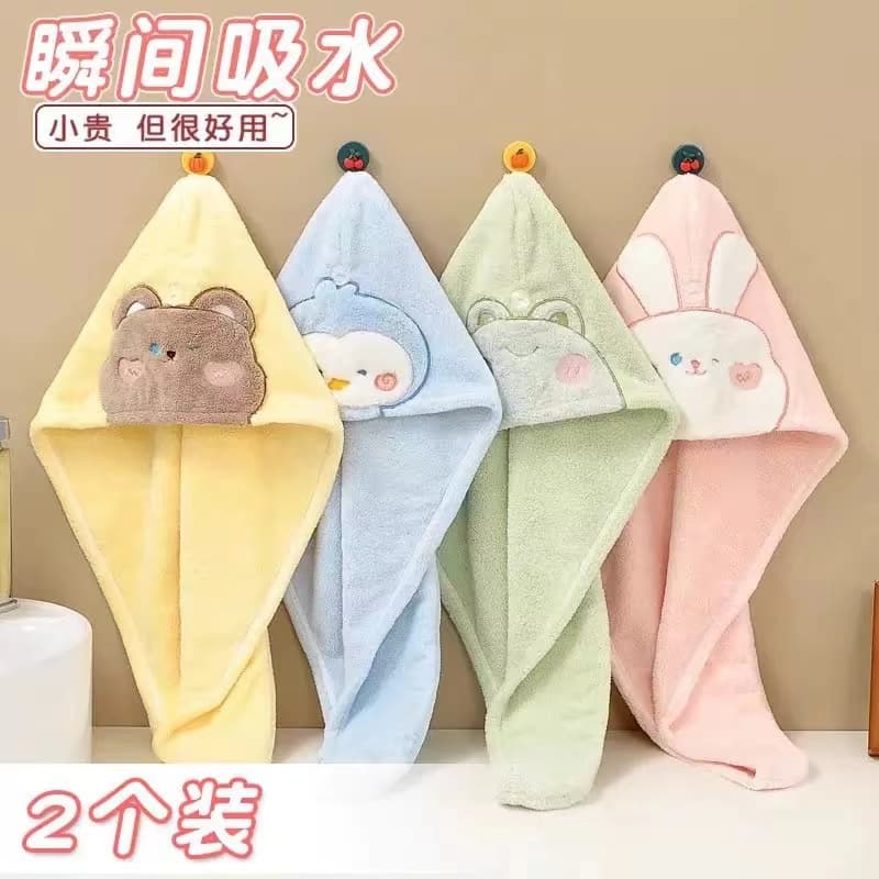 Hair drying cap for women, dormitories, super absorbent and quick-drying, hair towel for girls and children, no need to blow dry, shower cap