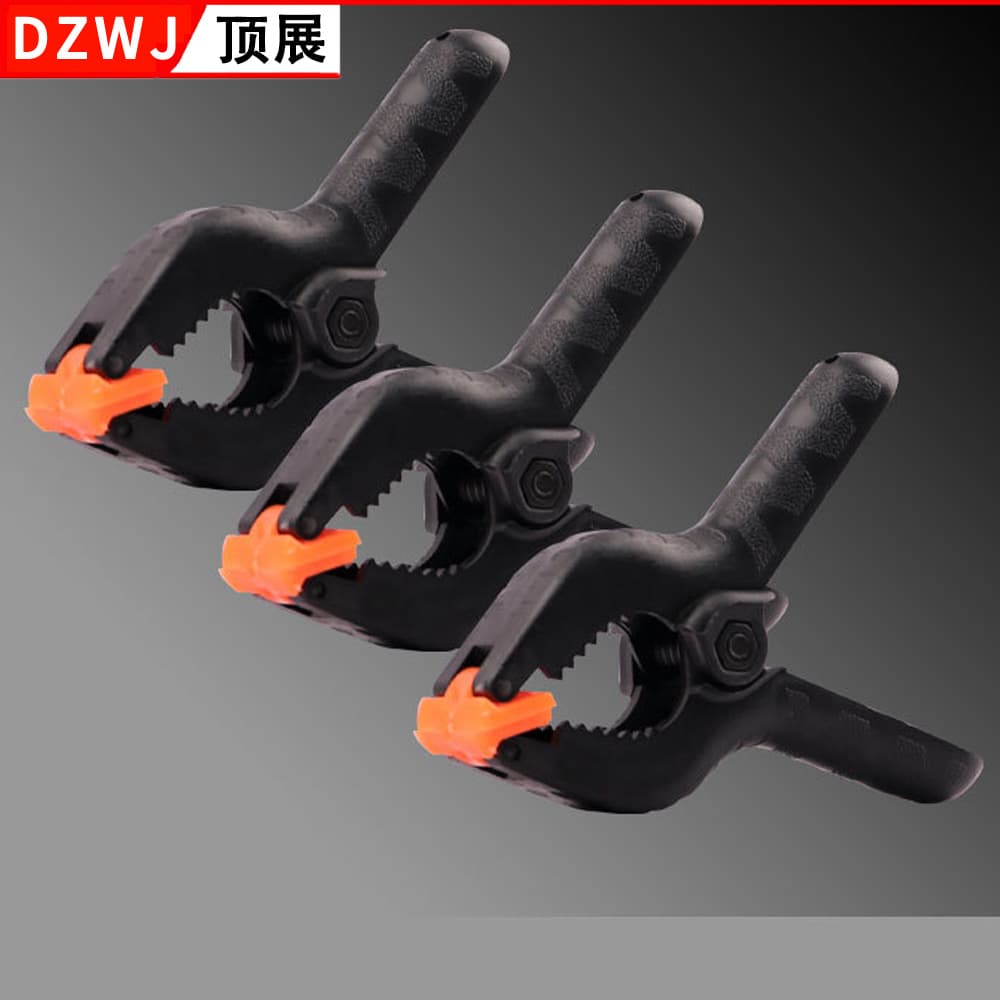 Wholesale woodworking clamps, mini photography backdrop cloth nylon fixing spring clips, A-type clamps, heavy-duty clamps, tool clamps