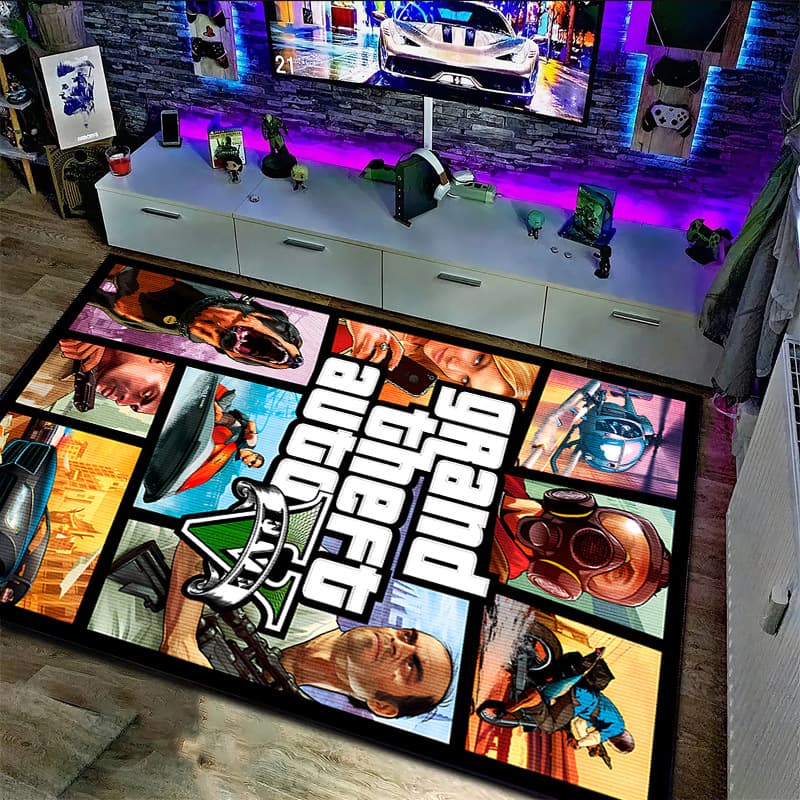 Cross-border Gaming Machine Carpet Easy Care E-Sports Room Bedside Blanket Sofa Blanket Amazon Temu Sofa Blanket