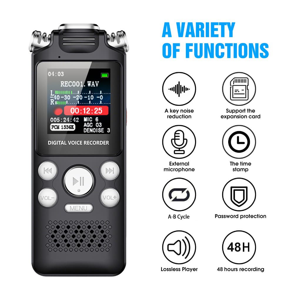 [Foreign Trade Edition] 2025 new product upgraded version TYPE-C noise reduction recording pen, easy to operate, high definition and noise reduction