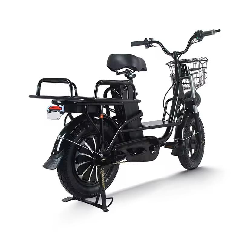 European Electric Pedal-Assist Bicycle with Snow Disc Brakes, 16-Inch Food Delivery E-Bike for Cross-Border Supply