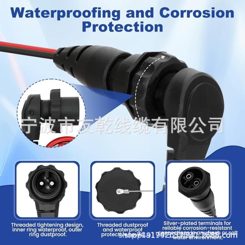 Circuit Breaker 1865115 & MKR-28 Trolling Motor Plug & Socket 1865120 Combo