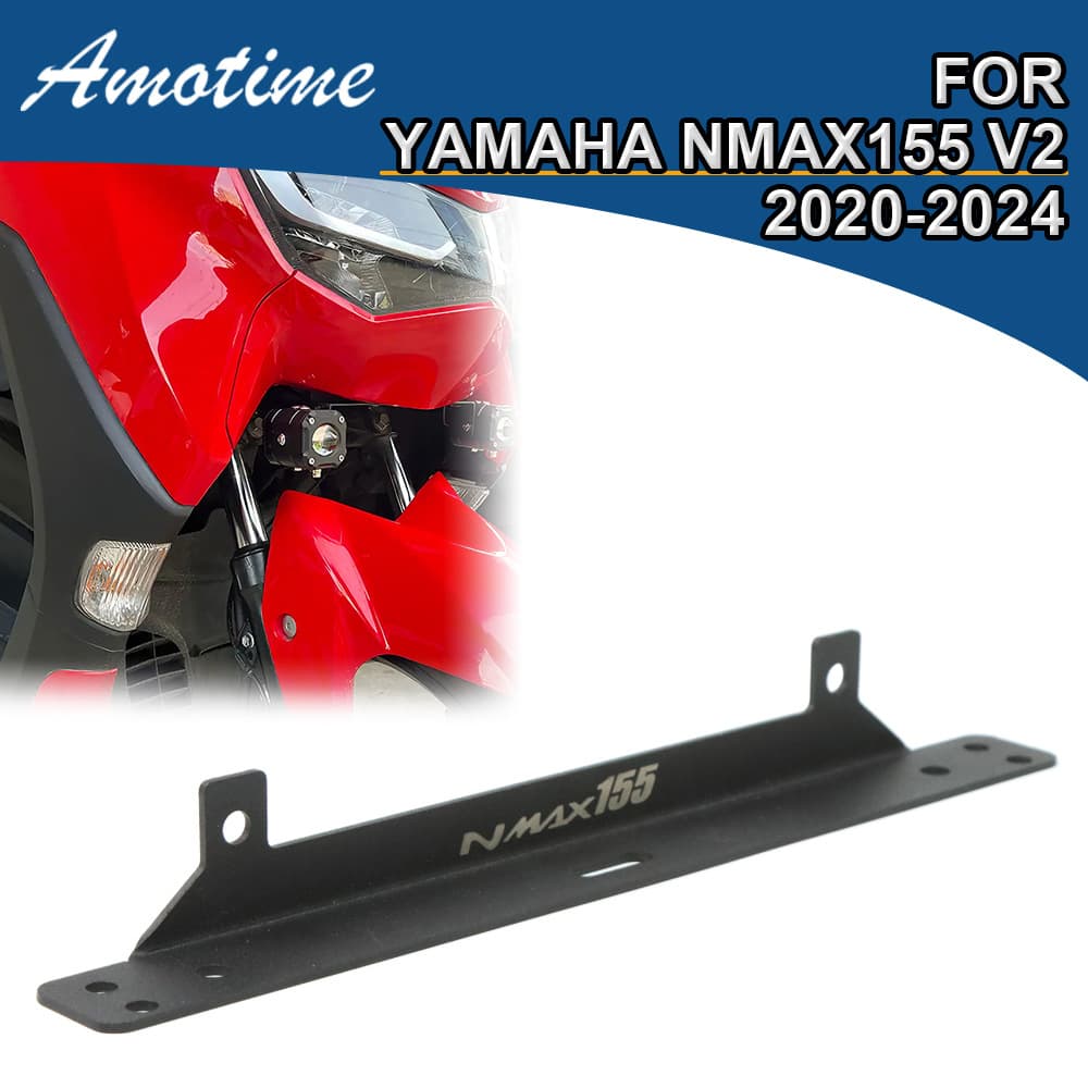 Stainless Steel Spot Light Mount Bracket for Yamaha NMAX155 / PCX150 20-24 Motorcycle