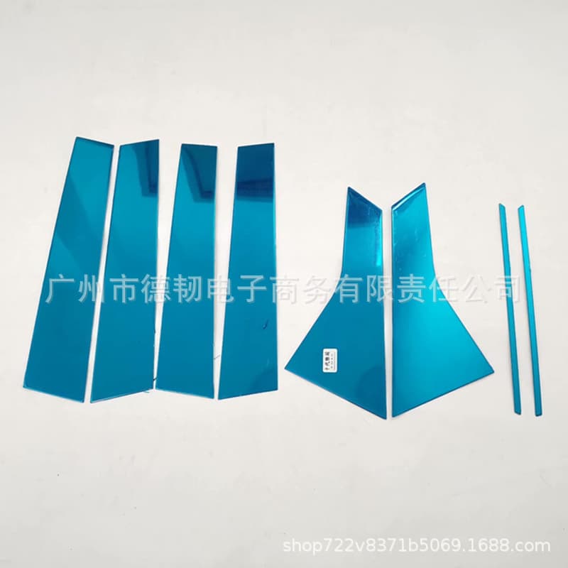 Stainless Steel Mirror Black Titanium B-Pillar Trim for Honda Accord 8th 9th 10th Gen Window Center Pillar