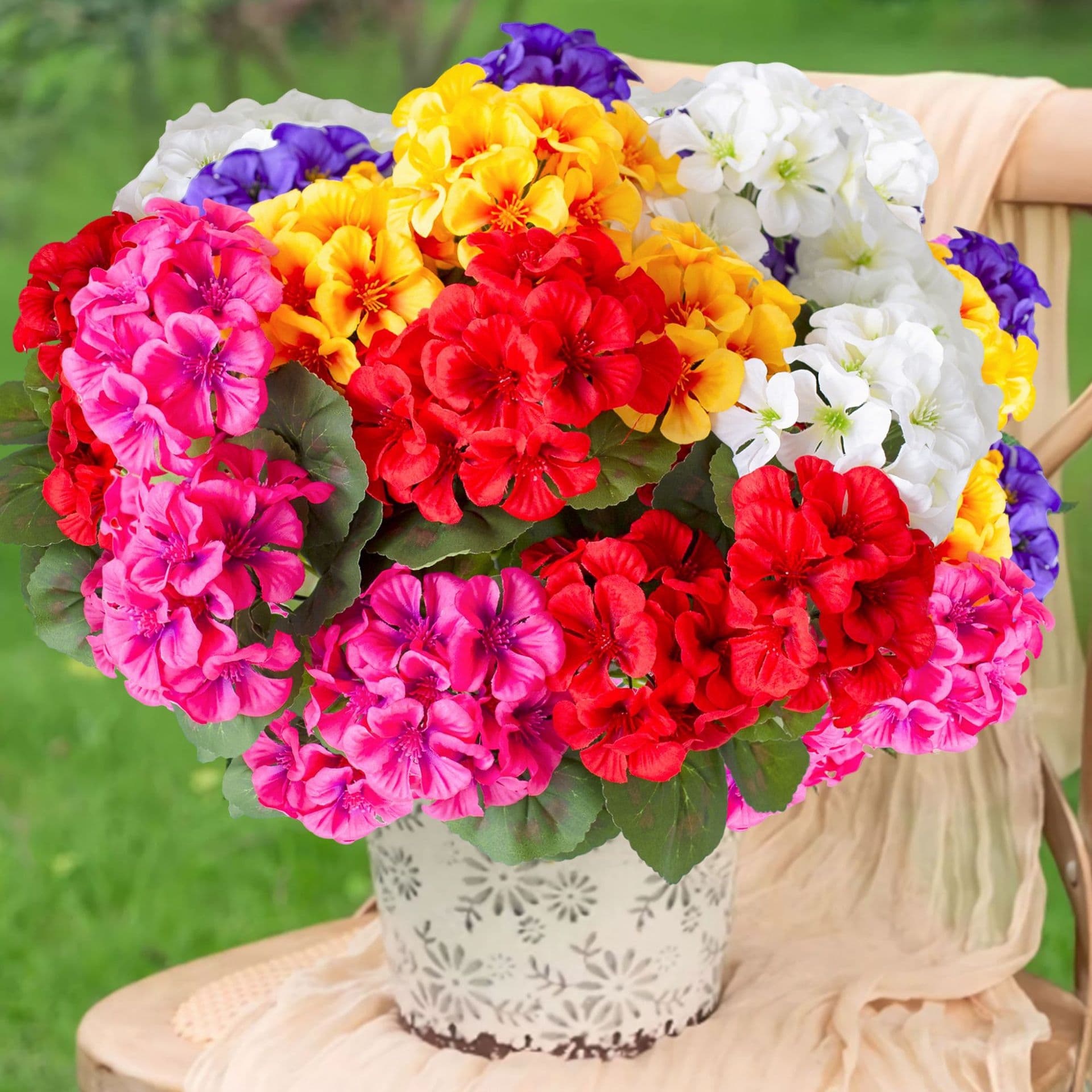 Cross-Border Popular New Orchid Seedlings, Hydrangea Grass Potted Plants, Courtyard Begonia Flowers, Green Plants, Double-Petaled Large Flowers, Artificial