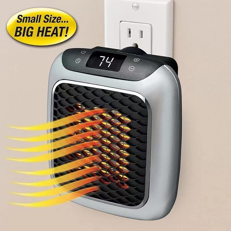 Amazon wall-mounted heater, home/office constant temperature mini hot air blower, little sun heater!