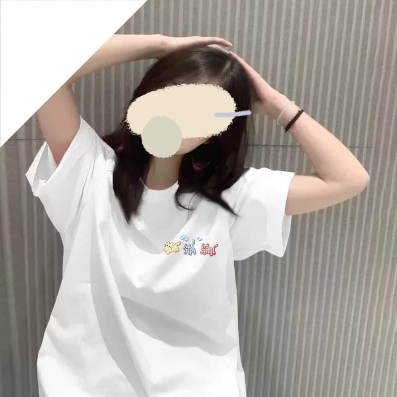 White cotton short-sleeved women's summer 2026 new top loose casual half-sleeved t-shirt for women simple fashion versatile