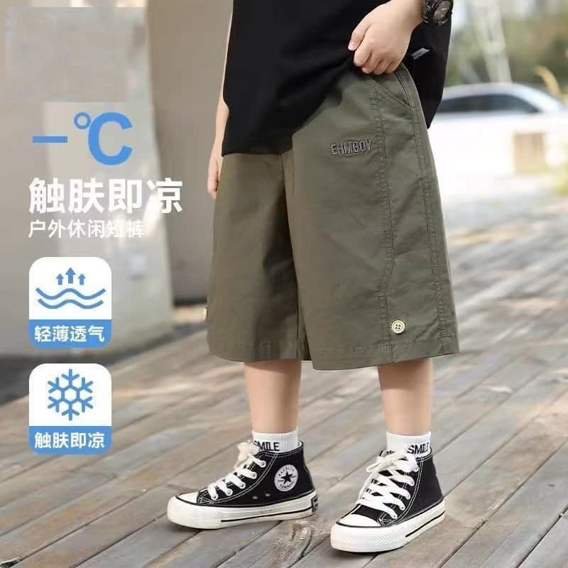 Boys' Cargo Shorts 2026 Summer Children's Casual Thin Five-Point Shorts New Fashion