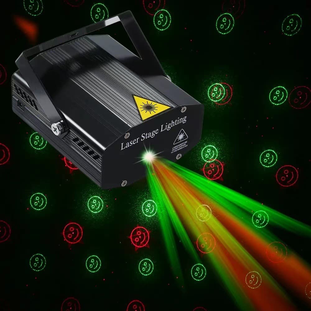 Mini Laser Light Six-in-One Pattern Four-in-One Laser Light Cross-border Christmas Stage Light Factory Direct Sound Activated