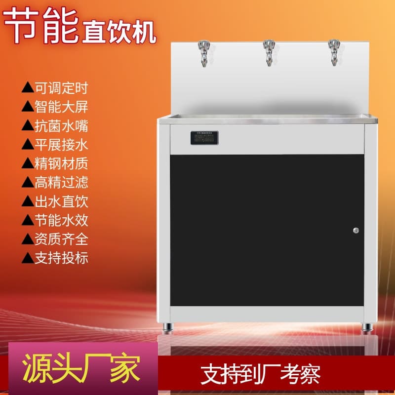 Commercial direct drinking machine, stainless steel energy-saving filtered hot and cold water boiler for schools and factories