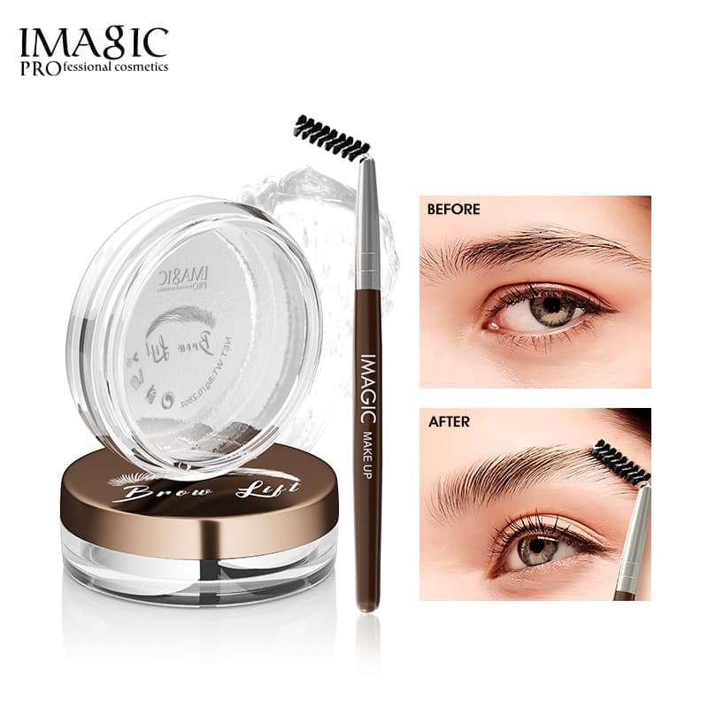 IMAGIC Eyebrow Shaping Gel Wild Brow Wax Eyebrow Transparent Gel 3D Long-Lasting Hold European and American Eyebrow Pomade Wholesale