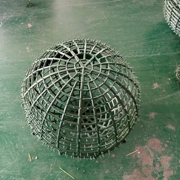 Grid Base Props Heart Shape Frame Round Ball Core Plastic Flower Ball Frame Wedding