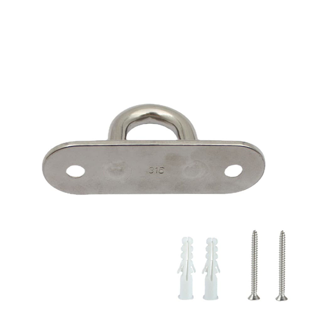 304 Stainless Steel Oval Door Buckle Marine Eye Plate Lock Plate Pull Ring Ceiling Fan Sandbag Lamp Hook Ring