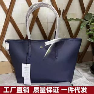 New French Large Crocodile Tote Bag, Large Capacity Waterproof Commuter Tote for Women, Lacoste Bag