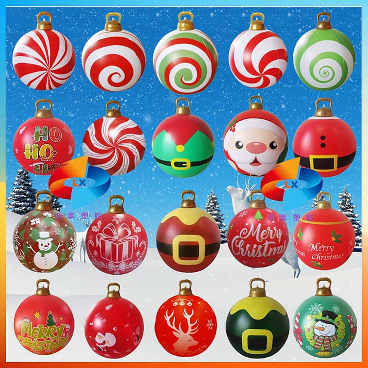 Cross-border Hot Selling New Inflatable Christmas Balls Outdoor Holiday Decorations Balloon Festival Venue Decoration