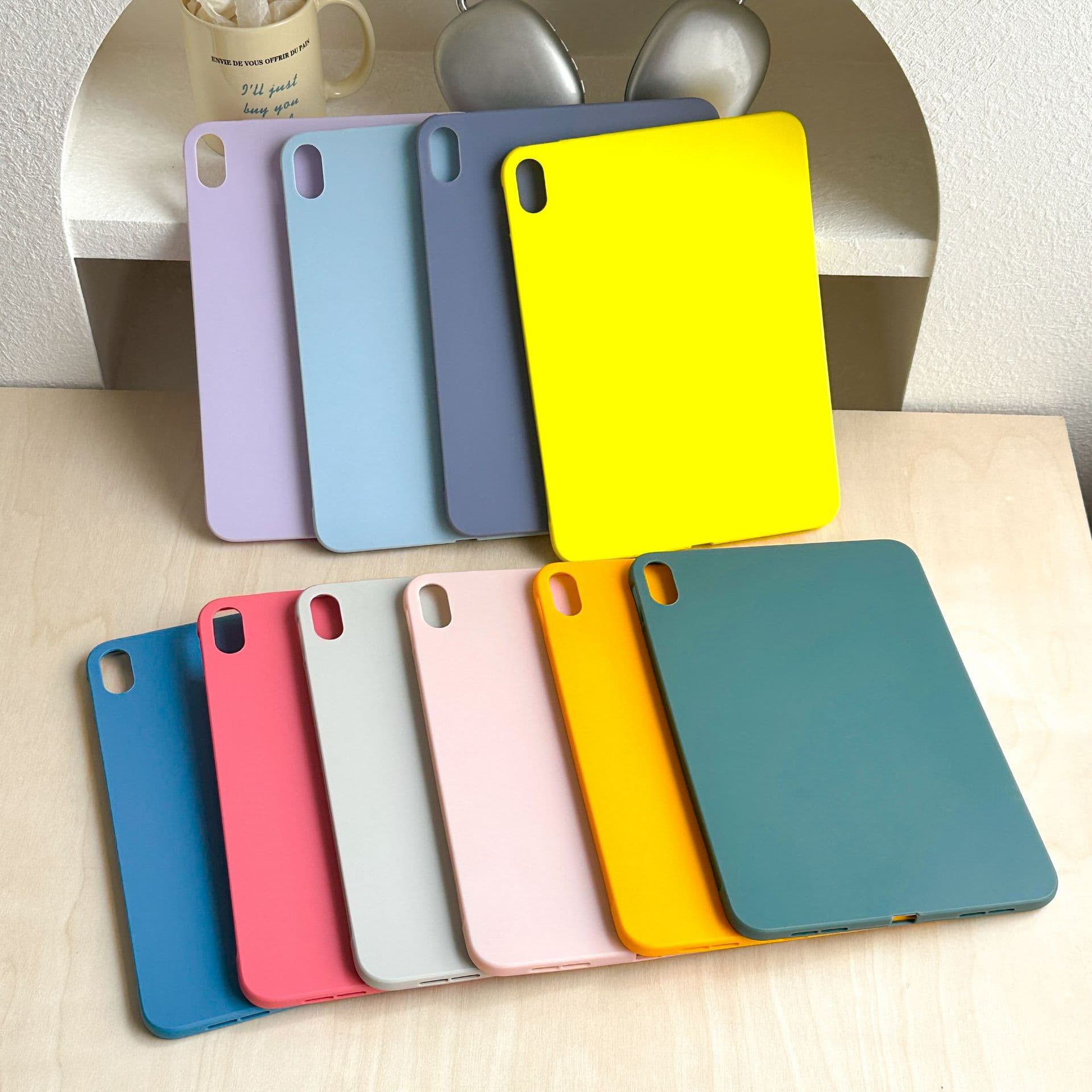 Compatible with iPad A16 Tablet Case, Pro 11 Inch Frosted, 9.7 Inch Heat Dissipation, 7/8/9 Generation Solid Color TPU Soft Shell