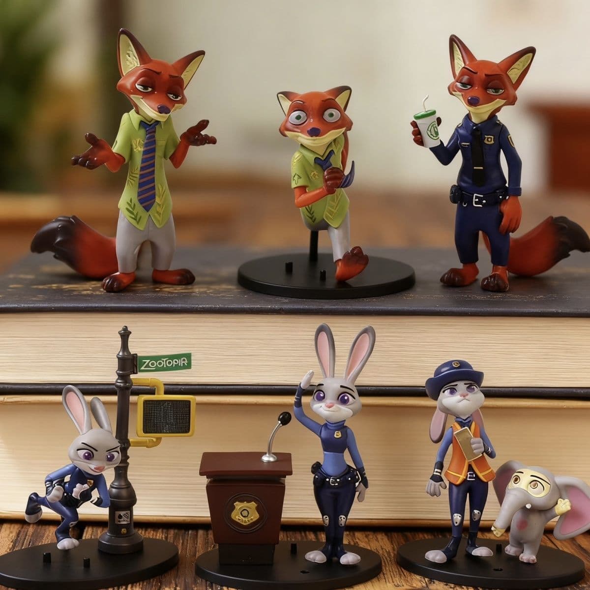 Zootopia Figure Blind Box Anime Ornament Judy Fox Nick Cartoon Children's Doll Birthday Gift