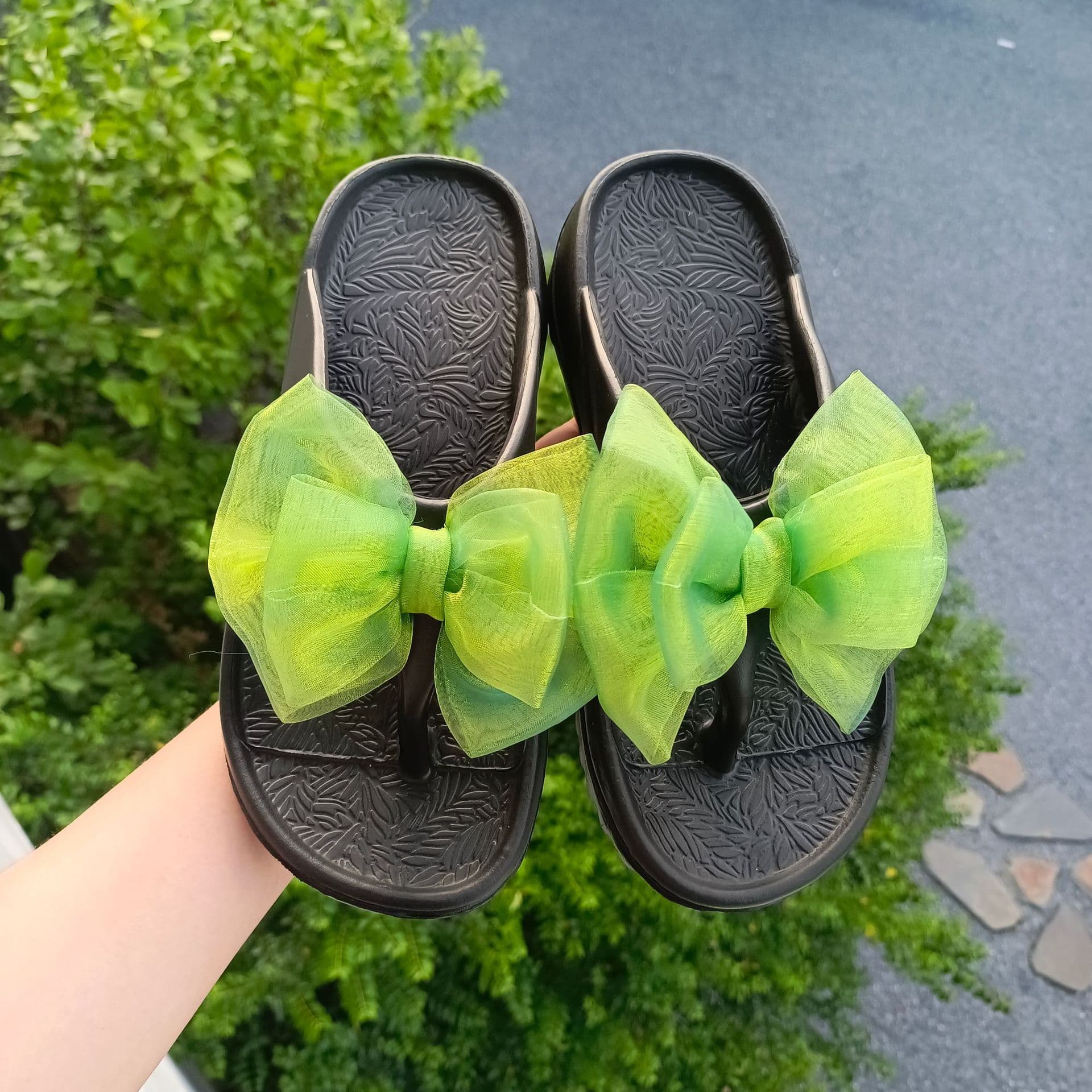Flat Thong Sandals for Women Summer Outdoor Fashion Casual Slippers Anti-Slip Thick Sole Beach Thong Sandals