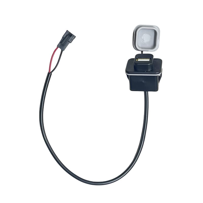 Electric Vehicle USB Phone Charger 5V2A E-Bike Wide Voltage Fast Charging 18W Four-Wire Phone Charger Head