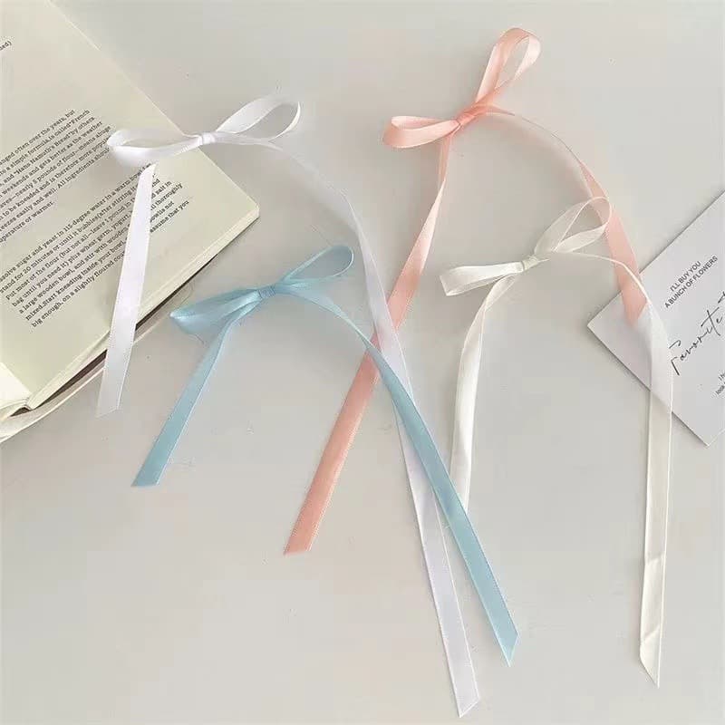 Wholesale of Ballet-style Ribbon Twin Tails Bow Accessories Semi-finished Products, Cute Girl's Ribbon Hair Clips and Headwear