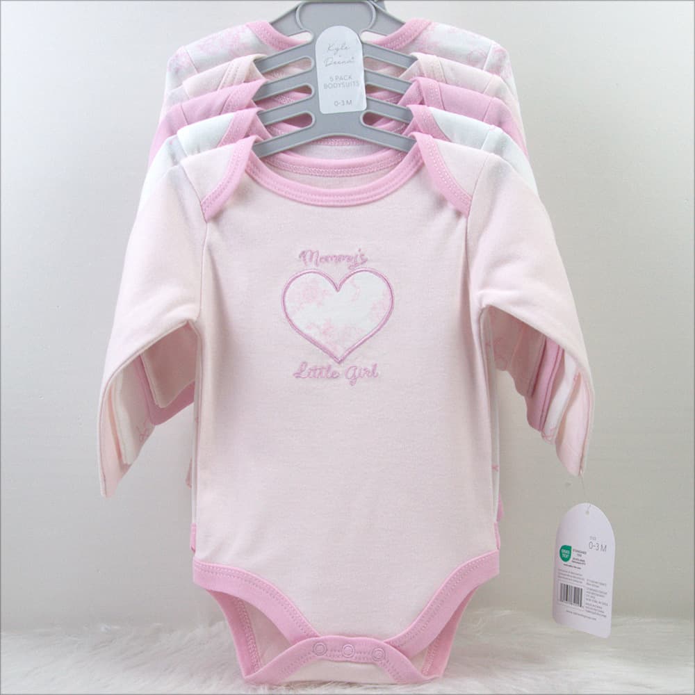 Newborn Baby Long Sleeve Bodysuit 5-in-1 Creeper Onesie