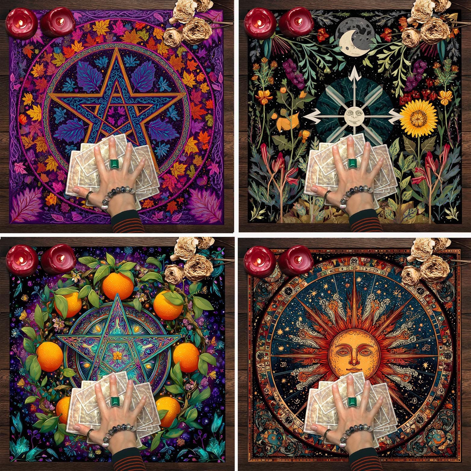Tarot Tablecloth Tarot Table Cloth Mat Room Decoration Cloth