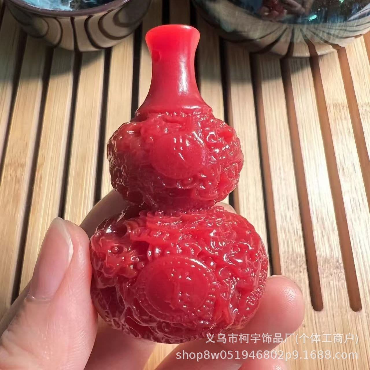 Second generation ambergris gray amber handle piece mobile perfume pendant dragon gourd wealth and fortune welfare product