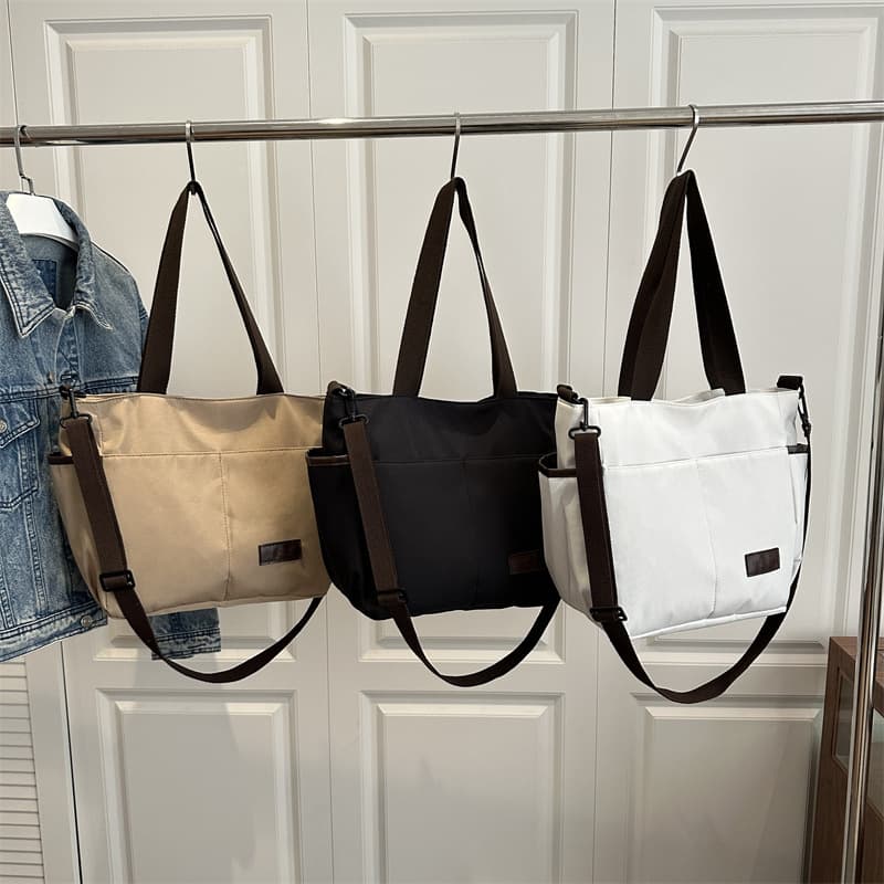 Large tote bag, new multi-pocket armpit bag, foreign trade large capacity women's bag, multi-functional simple shoulder crossbody bag