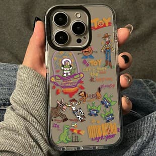 Graffiti Toy Story iPhone 15 Apple 14 Pro Case XS Max Shockproof 11 Hard Case 12 Drop Protection 13 Trendy 78
