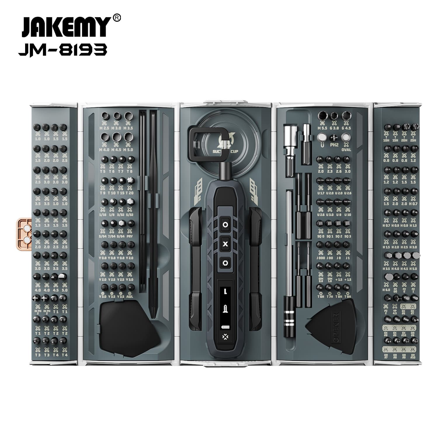 JM-8193 Mini Electric Screwdriver Rechargeable Set for Home Use (Manual and Compact)