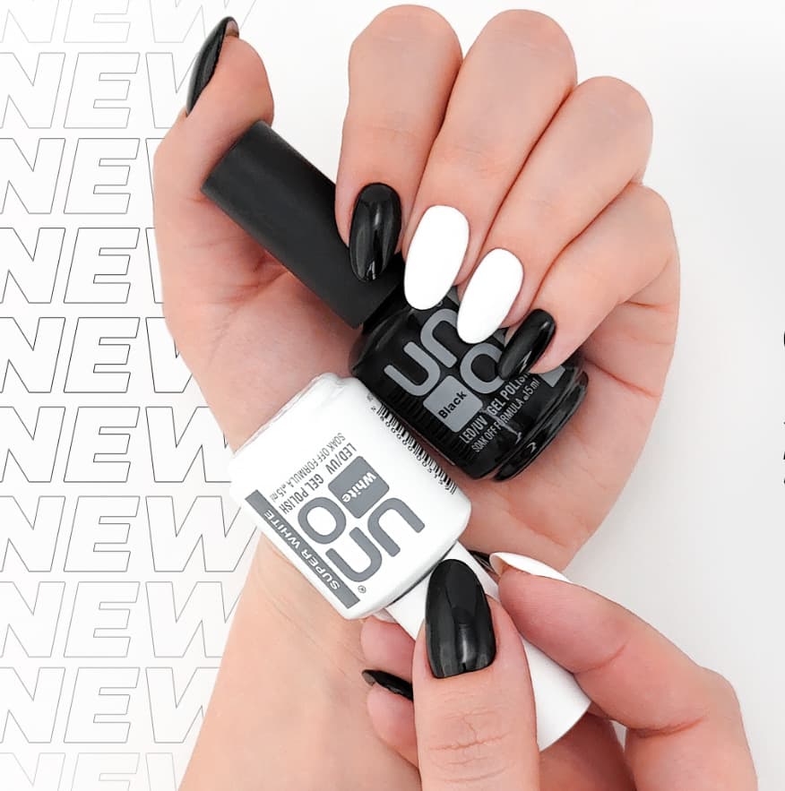 Nail Art Removable UNO New Nail Polish Glue Black White Glue Functional Glue Europe and US Cross-Border Factory Direct Wholesale