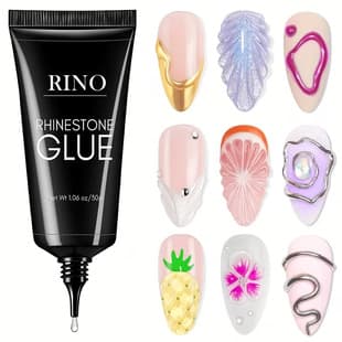 Cross-border Nail Art Strong No-Wash Diamond Glue Diamond Decoration Glue Metal Decoration Strong Glue Non-Flow Diamond Glue