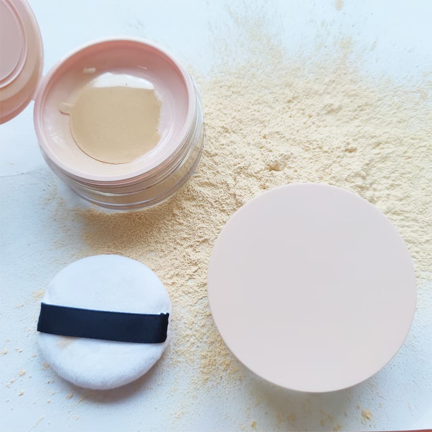17-Color Pink Packaging Loose Powder with Puff Oil-Absorbing Brightening Setting Powder AliExpress Temu Bestseller Cross-Border Long-Lasting Makeup Setting