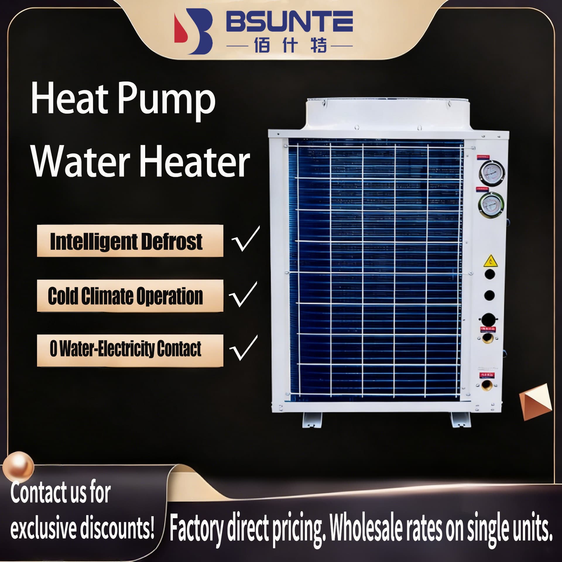 Air Source Water Heater | Large Capacity Ultra-Low Temperature