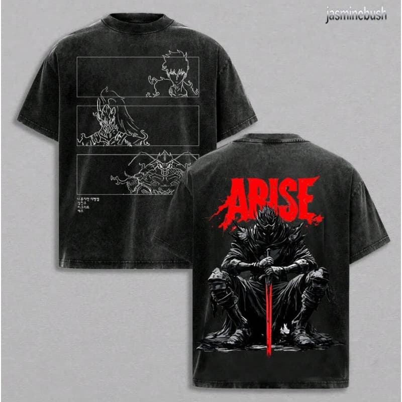 230G EU Size Pure Cotton Arise Solo Leveling Anime Tee, IGRIS - BERUT-Shi