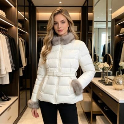 New Winter Cotton Coat for Women, Short and Thickened with Warm Fur Collar, Petite-Friendly Padded Jacket for Cold Weather