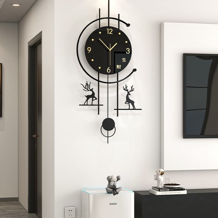 Modern Simple Decorative Wall Clock Living Room 2025 New Accessible Luxury Clock Home Atmospheric Wall Clock