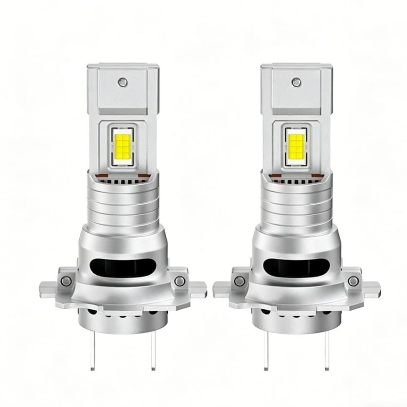 Silver-White Car LED Plug-In H1 H3 H4 H7 High-Power H11 9005 9006 High and Low Beam Headlights
