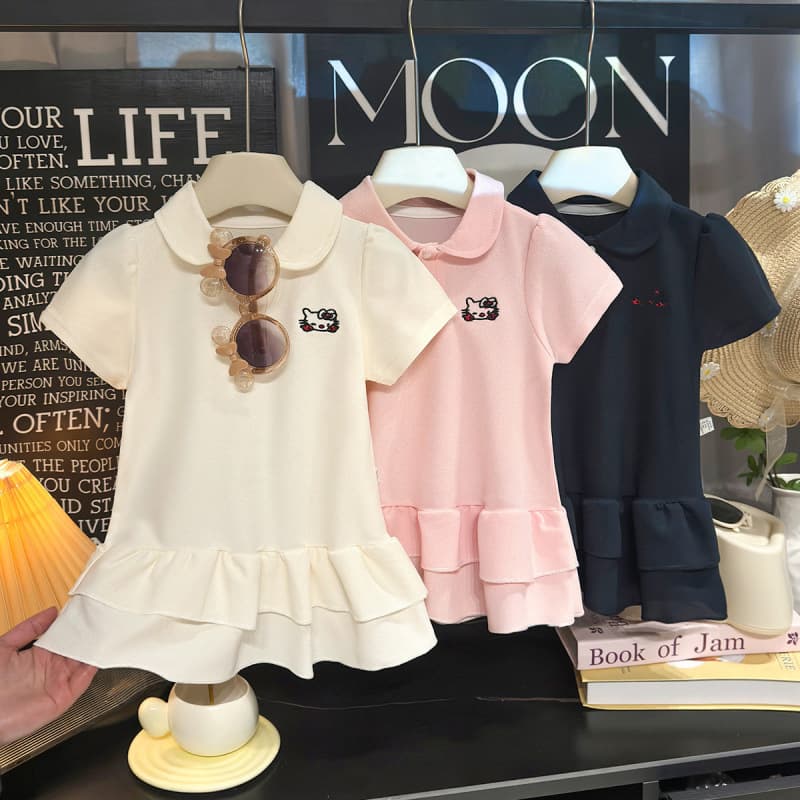 Girls Summer Dress New Style Children's Dress Fashionable Summer Clothing Korean Style Girls Dress Wholesale