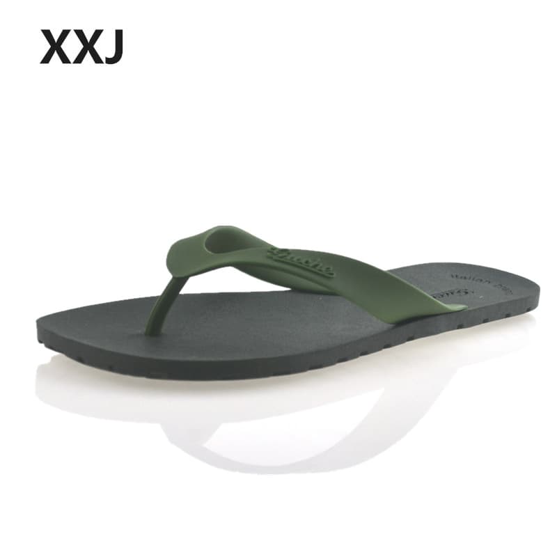 Italian Style TPR Pure Rubber Flip Flops for Men, Wear-resistant and Non-slip, Summer Beach Sandals, Lightweight Slide Sandals