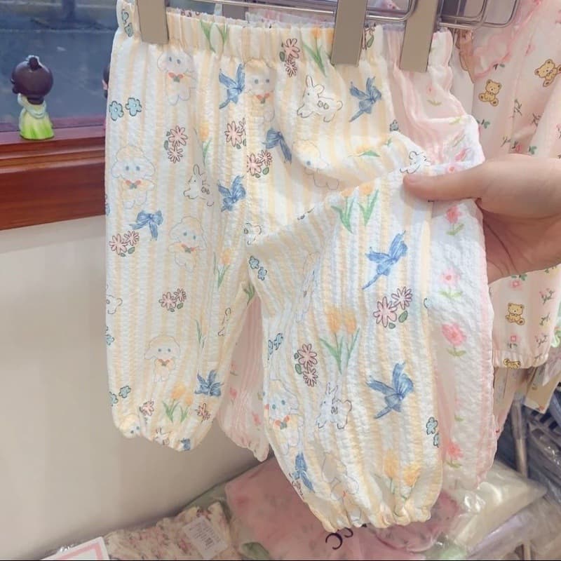 Baby thin bloomers summer new children's anti-mosquito pants girls' air-conditioned pants baby summer pants