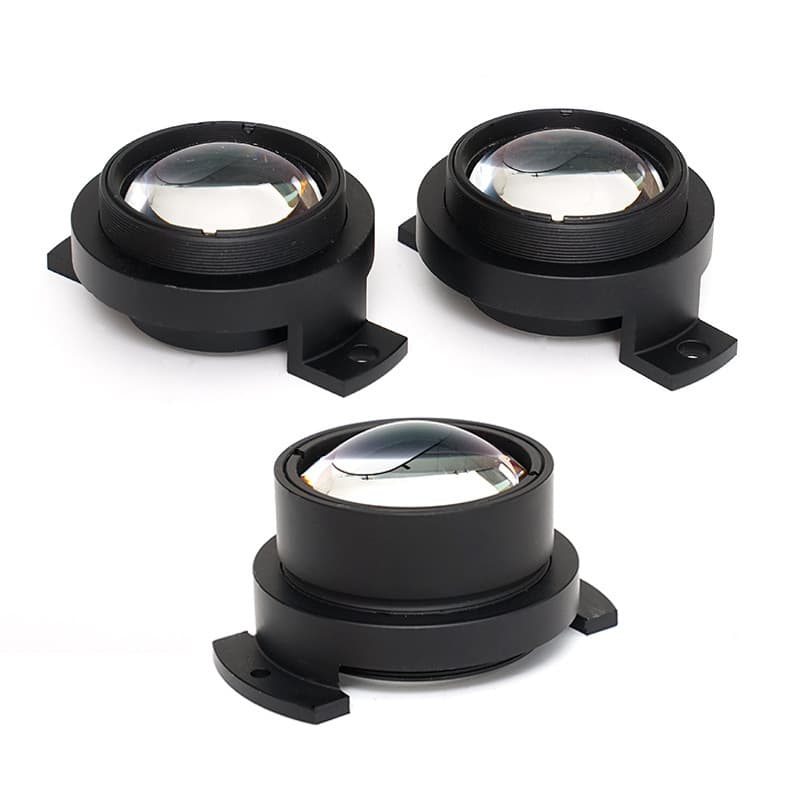 Short back focus direct projection optical lens for home and office projectors, 4-element glass lens