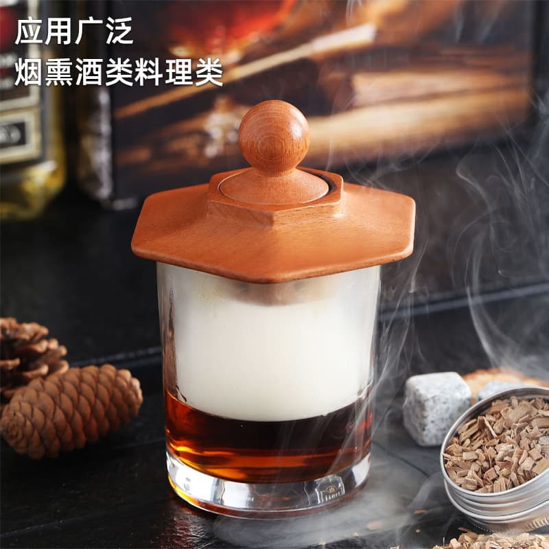 Amazon's best-selling cross-border smoker set, wooden cocktail smoker set, whiskey smoker box set.